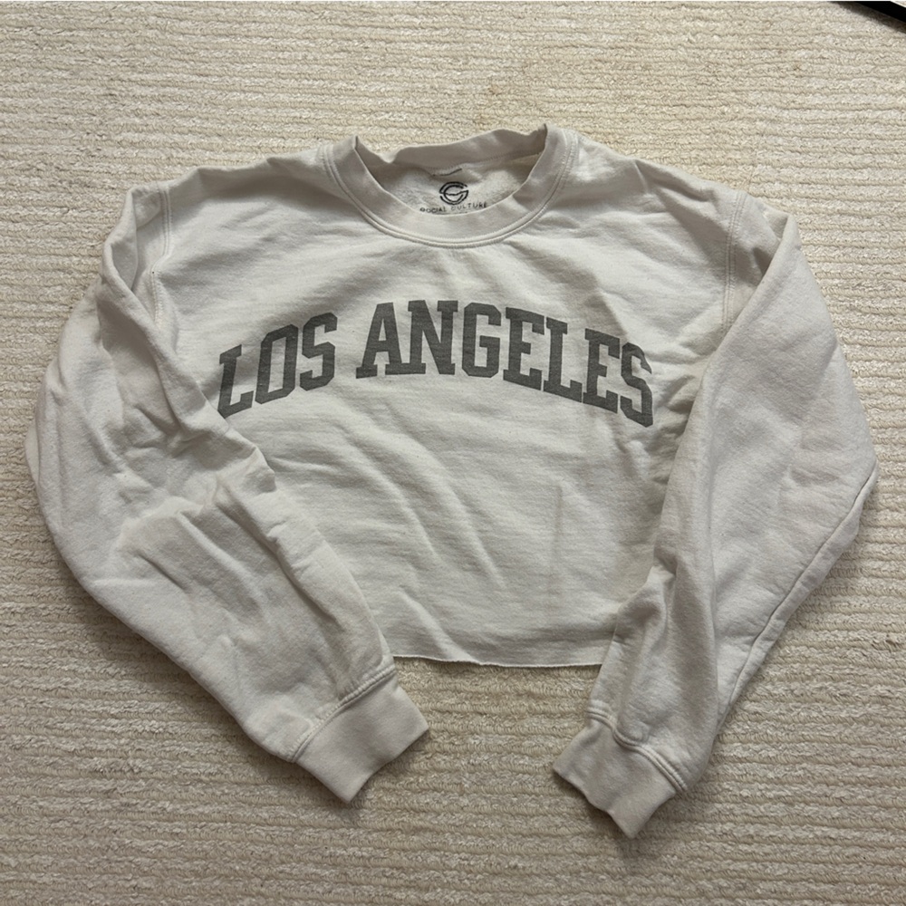 Los Angeles Cropped Sweatshirt - Size XS